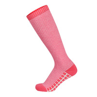 Femmes épais chaud hiver Tube mollet Ski chaussettes en gros Logo personnalisé coupe-vent longueur de l'équipage imprimé antibactérien Sports de montagne
