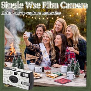 Konohan 4 <strong>Pack</strong> <strong>Disposable</strong> Single Use Film <strong>Camera</strong> with Built-In Flash for Bachelorette Party Favors Weddings &amp; Travel - Product Image 6