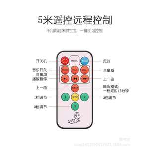 Electric Baby Rocking Chair 25kg Load Capacity With Remote Control For 0-12 Months Babies - Product Image 1