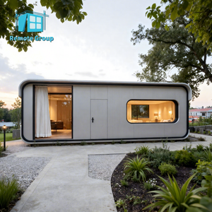 Fabbricata <span class=keywords><strong>di</strong></span> lusso espandibile <span class=keywords><strong>casa</strong></span> contenitore confortevole cabina <span class=keywords><strong>di</strong></span> mela capsula <span class=keywords><strong>di</strong></span> spazio <span class=keywords><strong>casa</strong></span> 2 camere da letto con cucina - Product Image 1