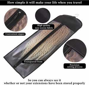 Long Hair Extension and Wig Storage Solution with Hair Extension Hanger and Storage <b>Bags</b> - Product Image 5