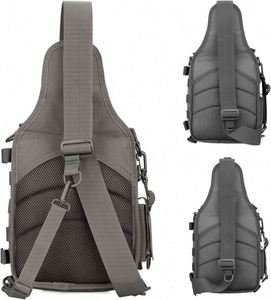 กระเป๋าสะพายข้างแบบ MOLLE ฟรีตัวอย่าง  กระเป๋าคาดอก กระเป๋าเป้สะพายไหล่ กระเป๋าใส่ผ้าอ้อม กระเป๋าสำหรับมอเตอร์ไซค์ จักรยาน กระเป๋าเดินทาง - Product Image 2