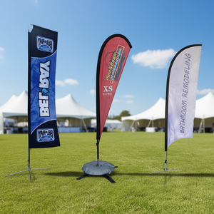 ธงลายขนนกสำหรับโฆษณาส่งเสริมการขายธงลายขนนกแบบออกแบบได้ตามต้องการธงชายหาด - Product Image 1