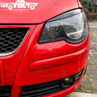 Auto-Spoiler Fabrik ABS-Kunststoff Carbon-Optik Scheinwerfer-Augenbrauen Augenlid-Verkleidung für VW Volkswagen POLO 9N 9N3 MK4 2002-2009