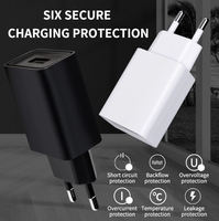 Chargeur mural USB simple haute qualité 10W, prise US 5V2A, charge rapide PD QC, adaptateur secteur USB ignifuge, chargeur de voyage pour appareil photo