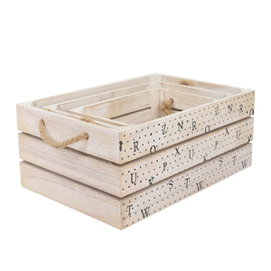 Bois Artisanat Usine En Gros Caisses De Stockage De Nidification Coffrets Cadeaux <span class=keywords><strong>Panier</strong></span> En Bois <span class=keywords><strong>Pour</strong></span> Le Stockage Ensemble De 3 - Product Image 2