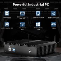 Mini PC industriel équipé d'un processeur Intel Core I7-5500U 2 cœurs 4 threads, fréquence de base 2,4 GHz (MAX 3,0 GHz), cache 4 Mo. Windows 10 Pro.