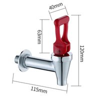 Robinet en laiton de qualité alimentaire pour chauffe-eau distributeurs de jus de vin SS 304 robinet distributeur d'eau
