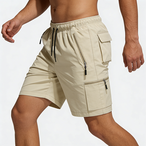 Pantalones Cortos Deportivos para <span class=keywords><strong>Hombre</strong></span>, Verano 2026, Alta Calidad, Personalizados, Antiarrugas, Transpirables, Ecológicos, con Múltiples Bolsillos con Cremallera - Product Image 2