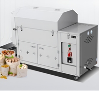 Nouvelle machine à torréfier automatique industrielle à gaz et électrique en acier inoxydable pour arachides, noix et noix de cajou