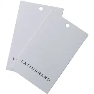 Etichette appese per abbigliamento in carta ecologica circolare cartellini personalizzati etichetta da appendere Multi-stile etichetta per indumenti da cucito