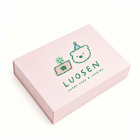Boîte cadeau magnétique en papier pour biscuits, luxueuse, robuste, personnalisée et mignonne, pour l'emballage de plats à emporter