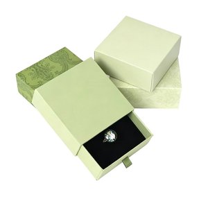 Caja de Regalo para Joyería Estilo Cajón con Cinta, Logotipo Personalizado Disponible para Empaque de Anillos, Aretes y Collares - Product Image 1