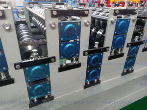 เครื่องขึ้นรูปม้วนแบบสองชั้น IBR พร้อมคอลัมน์นำทางสี่ตัว สำหรับทำโปรไฟล์หลังคาและกระเบื้องผนัง - Product Image 5