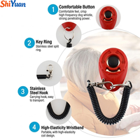 SHIYUAN Clicker d'entraînement jetable et durable pour chiens et chats avec sangle élastique pour poignet, en ABS, portable, pour l'éducation du comportement des animaux de compagnie, ODM/OEM