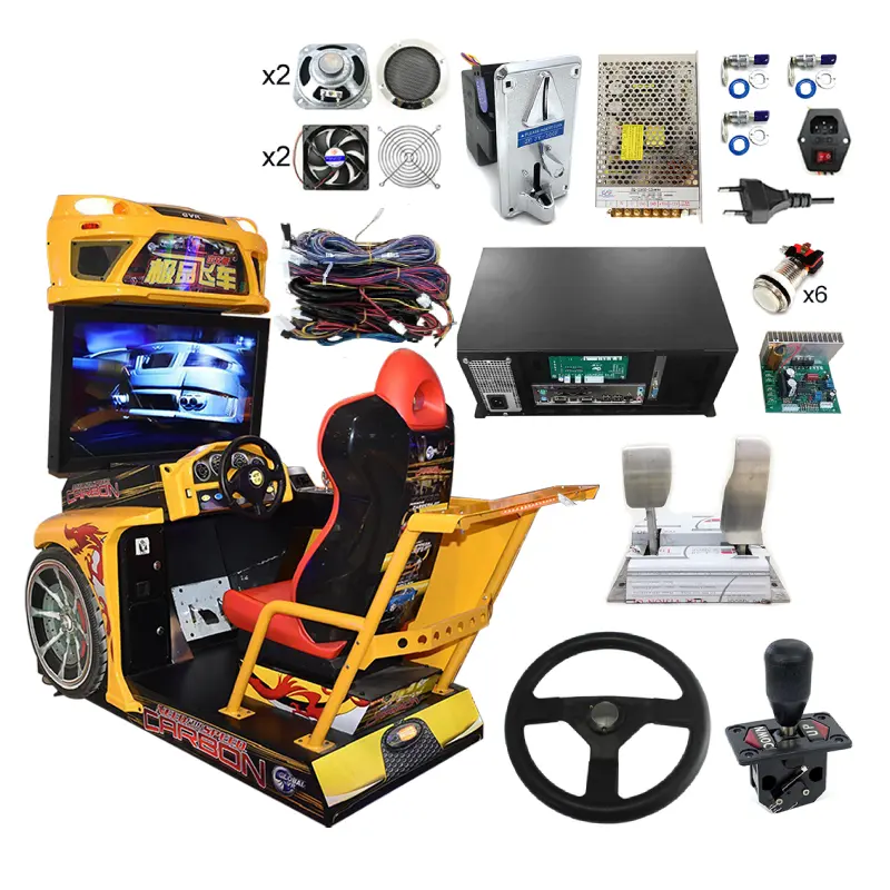 Münz betriebene Arcade-Spiel maschine Fahren Simulieren Sie Zubehör für Speed Motherboard Full DIY Kit Sale