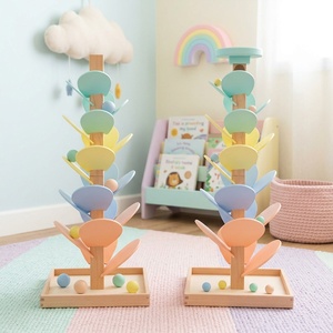 Nouveau Jouet Musical Éducatif Montessori en <span class=keywords><strong>Bois</strong></span> pour Bébés et Enfants, Arbre Musical aux Couleurs Macaron avec 4 Types de <span class=keywords><strong>Perles</strong></span>, Instrument de Musique pour Enfants - Product Image 2
