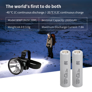 Batterie usine basse température 18650 <span class=keywords><strong>prix</strong></span> de la batterie 2600mAh batterie rechargeable 3.7 volts peut être utilisée pour les combinaisons de ski - Product Image 5
