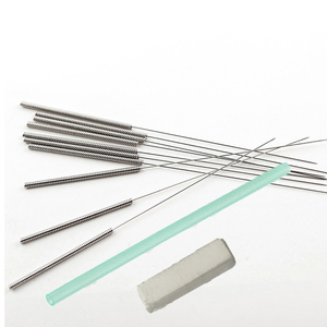 1000 Uds mango de acero inoxidable <span class=keywords><strong>sin</strong></span> bucle aguja de <span class=keywords><strong>acupuntura</strong></span> desechable estéril con tubo - Product Image 6