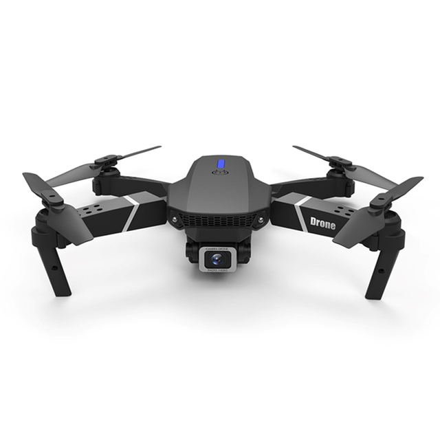 E88 WiFi FPV Drone with Dual 4K HD Camera and Wide-Angle Live Video Mini Drone E88 Remote Control Made of Plastic