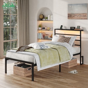 <span class=keywords><strong>Base</strong></span> de <span class=keywords><strong>Cama</strong></span> Metálica Moderna y <span class=keywords><strong>Minimalista</strong></span> Wayon, Plataforma Estable con Espacio de Almacenamiento Debajo de la <span class=keywords><strong>Cama</strong></span> - Product Image 4