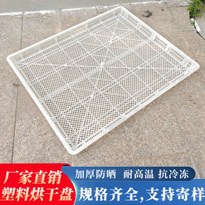 Bandeja rectangular de plástico para secar, cesta de almacenamiento de alimentos de malla blanca, reutilizable para suculentas y uso en secado - Product Image 3