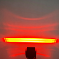 Nouvelle lampe de zone de sécurité rectangulaire rouge à LED de 3,8 pouces, étanche IP67, 3000LM, faisceau de ligne pour chariot élévateur, entrepôt, 12-110V