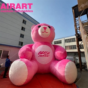 Pencere dekorasyonu şişme peluş Santa ayı, satılık dev şişme peluş ayı - Product Image 4