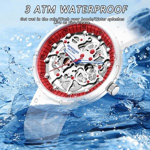 Reloj de Pareja Sanda 3215 con Diseño Creativo Calado, Reloj de Pulsera Moderno, Casual y Popular con Correa de Silicona Extraíble, Resistente al Agua - Product Image 6