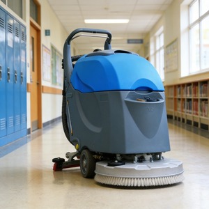 New Heavy Duty High Efficiency Self-Propelled <b>Walk</b> Behind Industrial Floor Scrubber <b>Machine</b> Floor - Product Image 1