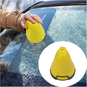 Descongelador de Parabrisas Eléctrico para Automóvil, Raspador de Hielo Recargable por USB, Material ABS Amarillo para Remover Nieve - Product Image 1