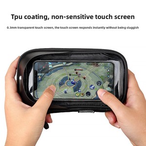 Support de téléphone étanche pour vélo avec écran tactile, <span class=keywords><strong>sacoche</strong></span> de guidon pour smartphone, accessoires de cyclisme <span class=keywords><strong>VTT</strong></span> et vélo de route - Product Image 4