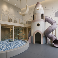 Equipo de juegos interior para centro comercial y guardería: Piscina de bolas, toboganes y zonas temáticas con certificación CE ASTM EN1176 SGS