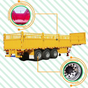 Semirremolque de Plataforma con Barandas para Transporte de Animales y Carga de 60/80/100 Toneladas, 3 Ejes, Alta Calidad, Venta Caliente - Product Image 2