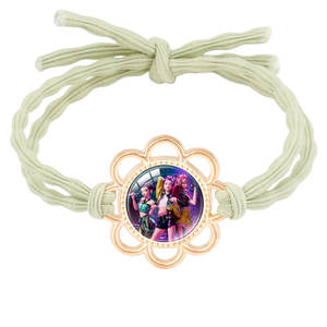 Elastici per Capelli Stile Fresco KPOP Demon <span class=keywords><strong>Slayer</strong></span> a Forma di Fiore con Personaggi dei Cartoni Animati, Durevoli, Non Dannosi, ad Alta Elasticità - Product Image 5