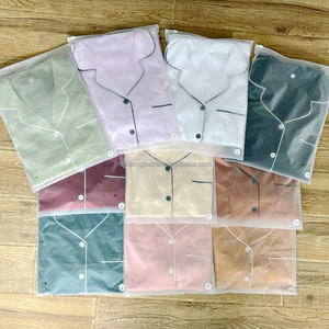 <span class=keywords><strong>Pigiama</strong></span> da Sposa in Raso di Seta di Lusso, 21 Colori, Maniche Corte, Taglie Forti, Vita Elastica - Product Image 5