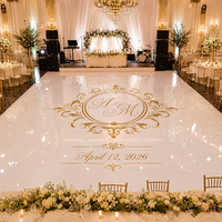 Vinilo Autoadhesivo Personalizado para Pistas de Baile, Adhesivo Impermeable y Removible de PVC para Decoración de Eventos, Bodas y Fiestas