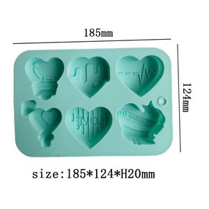 Chocolate Cake Baking Tools Candle Soap Love Heart Silicone Silicon Mold Valentine Day Decoration <b>Gift</b> 2023 - Product Image 5