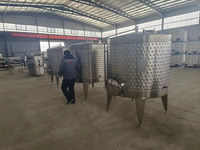 Acier inoxydable 304 300L-1000L, équipement de fermentation, liquide de fermentation conique de champignons, réservoir de fermentation de vin de fruit