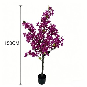 High Quality Real Touch <b>Artificial</b> Silk Bougainvillea <b>Trees</b> Durable <b>Indoor</b> Desktop Plants - Product Image 2