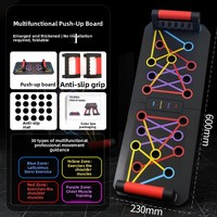 Planche d'entraînement multifonctionnelle pliable sans installation requise, planche de fitness, appareil d'exercice abdominal 60x23cm, exercice à domicile