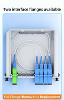 SC/UPC 1/2/4/8/16/64 Plug-in PLC Splitter untuk Jaringan FTTH 4G 3G Poe Bahan ABS