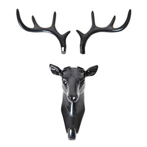 Trang Trí Tường Hộ Gia Đình Gạc Móc Treo Chìa Khóa Đơn Móc Đa Năng Móc Áo Treo Tường Túi Đựng Chìa Khóa Quần Áo Móc Động Vật Hươu - Product Image 4