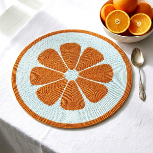 Beautiful Beaded Embroidery <b>Table</b> <b>Placemat</b> Handmade Decorative Mat for <b>Dining</b> Room Kitchen and Special Occasions - Product Image 1