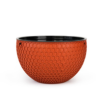 Pot suspendu double traditionnel auto-arrosant avec trous de drainage, 2,56 L, en PP durable pour usage intérieur/extérieur