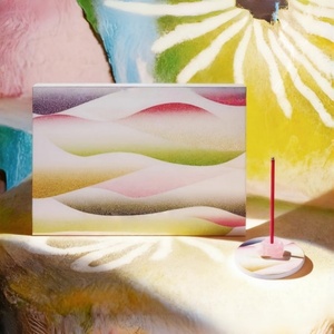 Artistic Wave-Pattern Incense Gift Set with Assorted <strong>Scent</strong> <strong>Sticks</strong> &amp; Incense Holder - Product Image 2