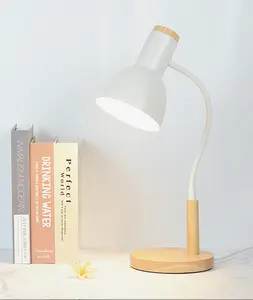 Lampu meja LED Modern Nordic sederhana, lampu meja pelindung mata asrama siswa kuliah, membaca angin kecil lampu samping tempat tidur