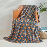 FY Factory Direct GRS Certifié 100% Polyester Couvertures de Compagnie Aérienne Durabilité EASA CS-25 Conforme Solide Motif Tricoté Tissus