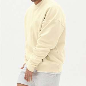 2022 printemps automne nouvelle couleur unie col rond pull marque ample grande taille <span class=keywords><strong>jeunesse</strong></span> <span class=keywords><strong>sauvage</strong></span> goutte épaule pull haut - Product Image 2