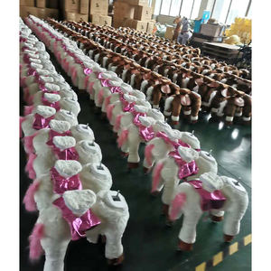 S/<span class=keywords><strong>M</strong></span>/L廉价毛绒动物骑行快乐岛机械行走马 - Product Image 6